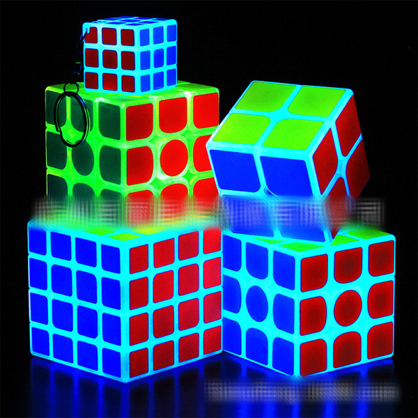 Puzzle cube 5.7cm Noctilucous Luminous Magic Rubik Cube Game Rubik Learning Educational Game Rubik Cube Decompression toys B001