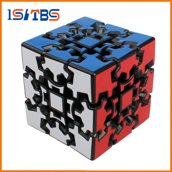 Wholesale 3D Cube Puzzle Magic Cube 3 x 3 x 3 Gears Rotate Puzzle Sticker Adults Child's Educational Toy Cube DHL 