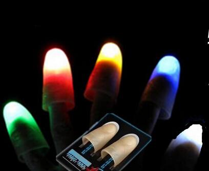 Red Blue Green Creative Novelty Toys Trade Selling High Quality Light Dancing Thumb Lights Finger Light Stage Magic Props YH048