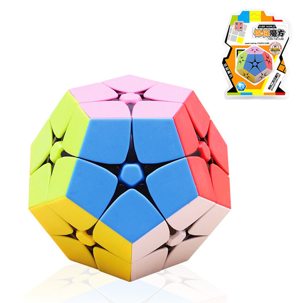 Children education puzzle cube White Square second order Five Magic Cube Special Shaped Intelligence Toys for adult and children