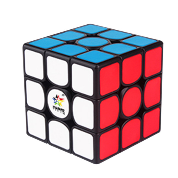 Yuxin Kylin V2M 3x3x3 Magnetic Magic Cube Square Cube Puzzle Toy for Brain Training - Black Background and Dark Red Paster