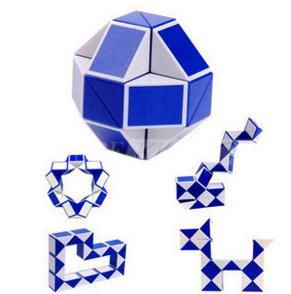 Wholesale Mini 24 Parts Magic Snake Shape Toy Game 3D Cube Puzzle Twist Puzzle Toy Gift Random Intelligence Toys Educational Puzzle Magic