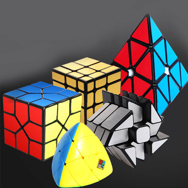 6 Suit Fast Professional Twist Cube Speed Cube Children's Educational Toys Magic Puzzle cube Decompression toys Rubik Game Educational Game