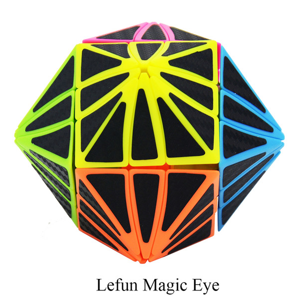 wholesale Eye Cube Candy Body With Black Carbon Fibre Sticker Magic Cube Speed Twist Puzzle Toys Cubo Magico Toys For Children Kids