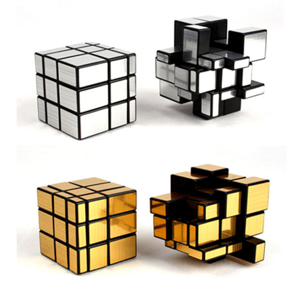 New Golden Magic Cube Third-order Mirror Shaped Children Creative Puzzle Maze Toy Adult Decompression Anti-pressure Artifact Toys