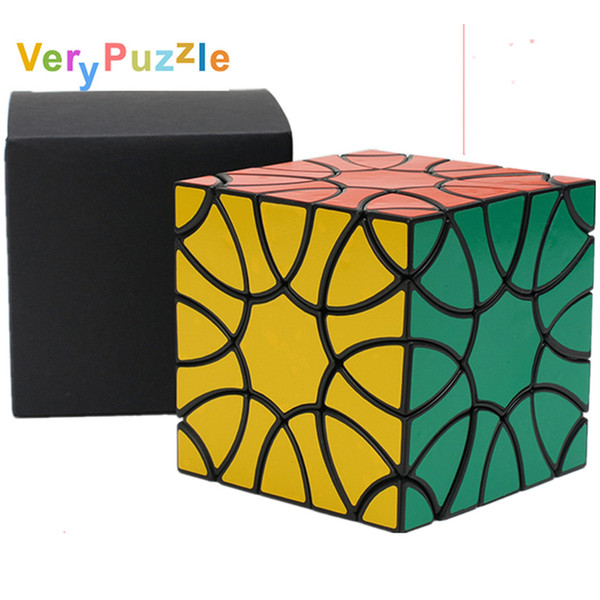 Wholesale- VeryPuzzle Clover Cube Black Very Puzzle Cube Magic Black Magic Cube