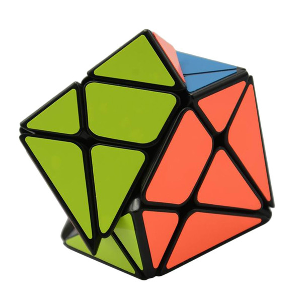 Axis Magic Cube Change Irregularly Jinggang Speed Cube with Frosted Sticker YJ 3x3x3 Black Body Cube New