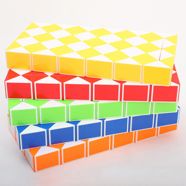 Mini 72 Magic Snake Shape Cubes Paragraph Creative Toy Game 3D Cube Puzzle Twist Puzzle Toy Gift Variety Magic