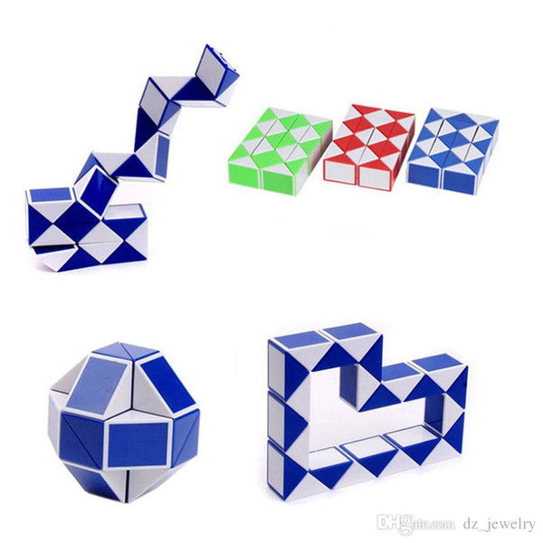 Mini Magic Cube New Hot Snake Shape Toy Game 3D Cube Puzzle Twist Puzzle Toy Gift Random Intelligence Toys Supertop Gifts