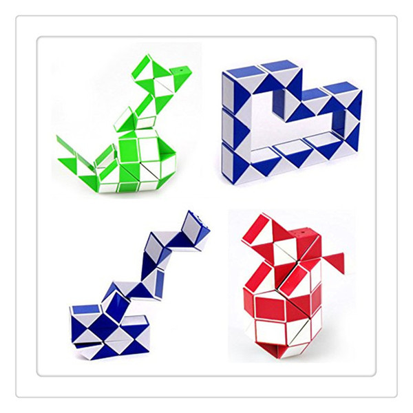 Mini Magic Cube Creative Snake Shape Toys Games 3D Cube Puzzle Twist Puzzles Toy Games Random Intelligence Best Gift Kids Toys Free Shipping