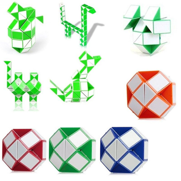 Smooth magic snake shape magic cube Children intelligence educational toys puzzle magic stick kids gifts professional rubik cube game