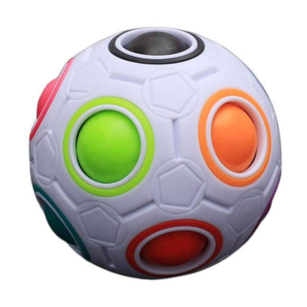 Hot! Creative Children Kid Spherical Rainbow Ball Football Magic Toy Colorful Learning Education Puzzle Block Toy New Sale