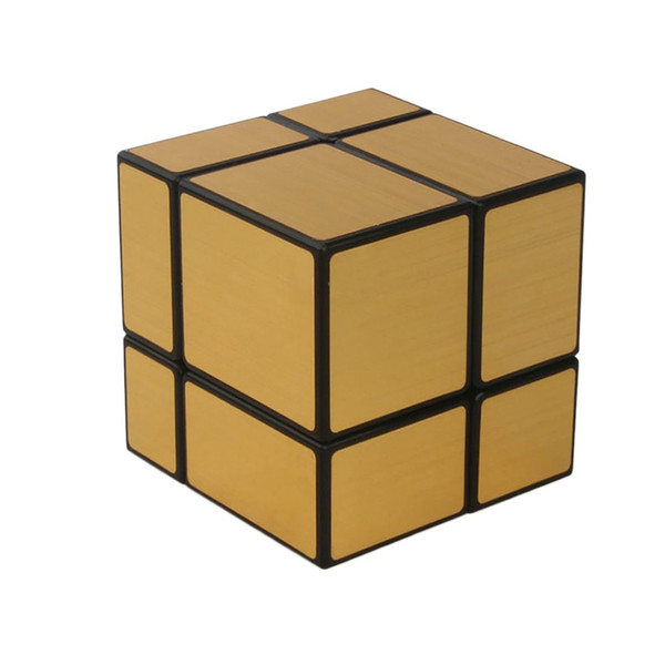 New Arrival Mirror 2x2x2 Speed Cube Magic Cube - Black +Gold