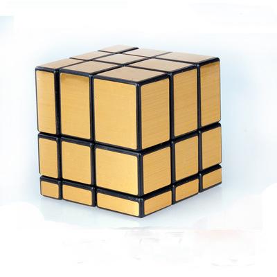 Mirror Rubik's Cube Gold Silver Black and White Rubik's Cube Third-Order Mirror Shaped Rubik's Cube Decompression Toys Entertainment Recreat