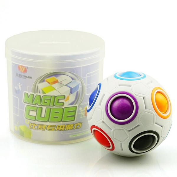 Spherical Cubes Rainbow Ball Football Magic Speed Cube Puzzle Children Educational Toys GMF For Baby Kids Funny Toy Gifts