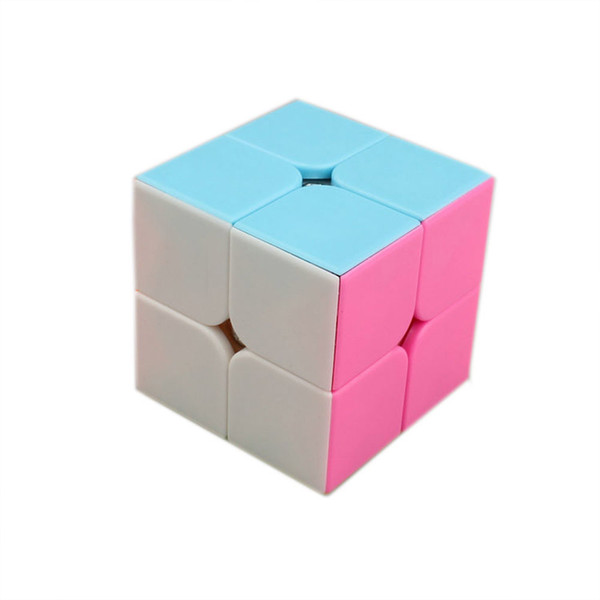 New M 2x2 Magnetic Version Stickerless Speed Cube Puzzle Colorful Speed Smooth Mini Decompression toys Learning Educational