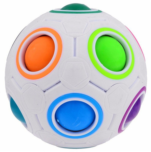 New Spherical Cube Rainbow Ball Puzzle Educational Toys Press Speed Baby Children toy Magic Ball non-toxic & lightweight