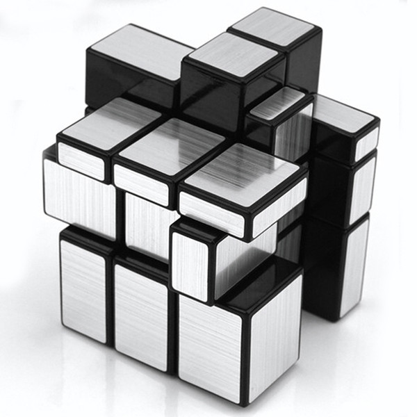 Wholesale- Hot 1PC Irregular Mirror Blocks Professional Magic Cube Puzzle Brain IQ Learning Birthday Gift for Children Kids Child Toys 2016