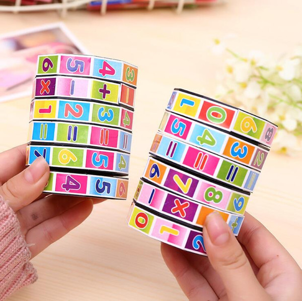 Wholesale- Newest Children Education Learning Math Toys Teaching Aids Puzzle Cube for Kids Math Spell Answer Toys Wholesale