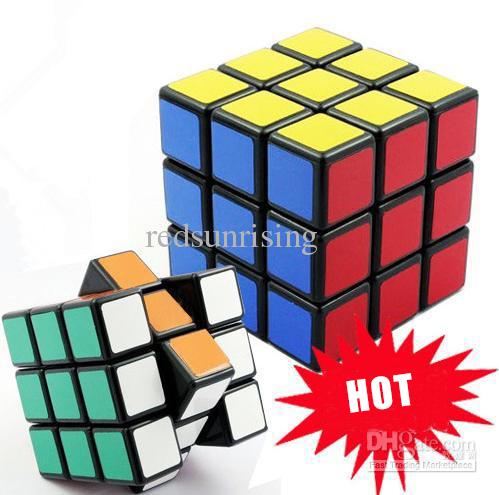 Cheap Children Plastic Magic Puzzle Cube 3X3x3 5.3cm adult kids educational toys diy game gifts 