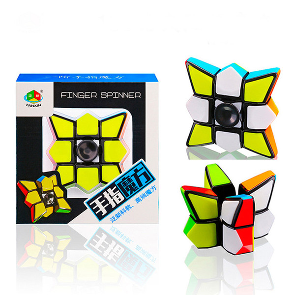 Fidget Toy Spinner Cube Brain Teasers Magic Puzzle Spinners Cubes Smart Ninja Toys Gifts for Boys Girls Smooth Cube Stickerless