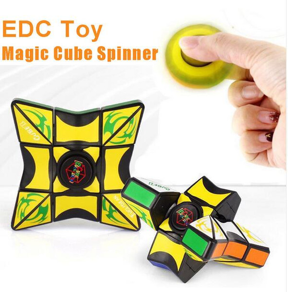 Fidget Spinner 9 Blocks Cube Dual Function Geometric Figure EDC Anti-stress Pocket Toy Play it Everywhere Mini Size Pockets