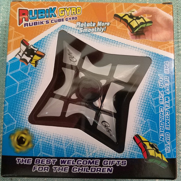 The new third-order game Rubik's cube Decompression toy fingertip gyro Finger Rubik's Cube Rubik's cube deformation finger gyro spiral toy