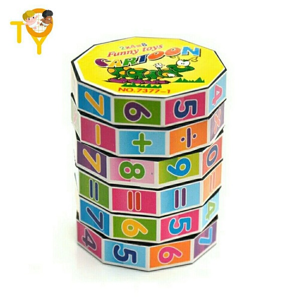 Magic Cubes Educational Beneficial Wisdom Mathematics Arithmetic Digital Numbers Decompression Toy Puzzle Game Gift For Kids Children Early