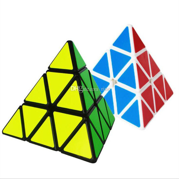 Pyramid Shape Magic Cube Ultra-smooth Speed Magico Cubo Twist Puzzle DIY Educational Toy for Children Kids 60PCS