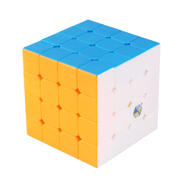 kids educational ABS plastic stickerless frosted surface 4x4x4 magic cube cube Brain teaser puzzle for wholesale