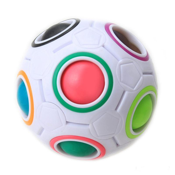 Rainbow Ball Magic Cube Speed Football Fun Creative Spherical Puzzles Kids Educational Learning Toy game for Children Adult Gifts.