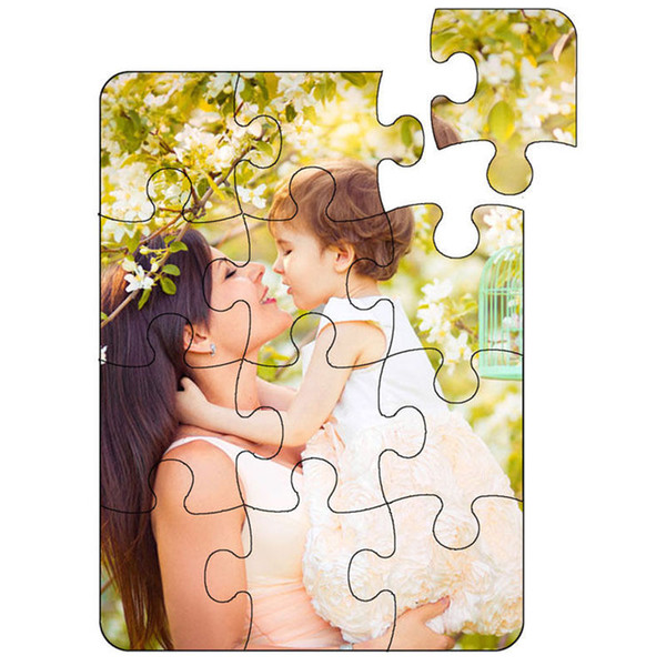 blank puzzle for dye sublimation heart transfer printing pearl light White paper puzzles customization sublimation diy puzzles child toys