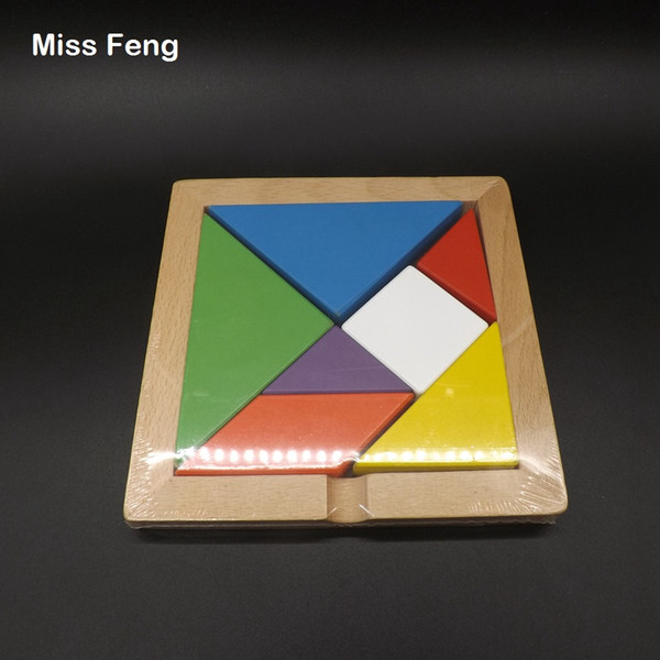 Fun Model Colorful Tangram Puzzles Natural Wood Toys Game Brainteaser Wisdom Challenge Birthday Gift Christmas Gift
