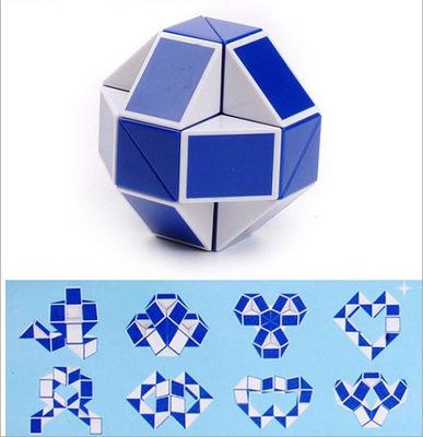 Mini Creative Magic Snake Shape Toy Game 3D Cube Puzzle Twist Puzzle Toy Gift Random Intelligence Toys Supertop Gifts