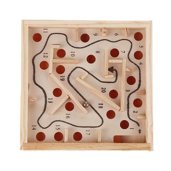 Children Educational Toys Wooden Game maze puzzle Toys Brain Teaser Puzzle Toy Mini Maze Intellectual Development Toy