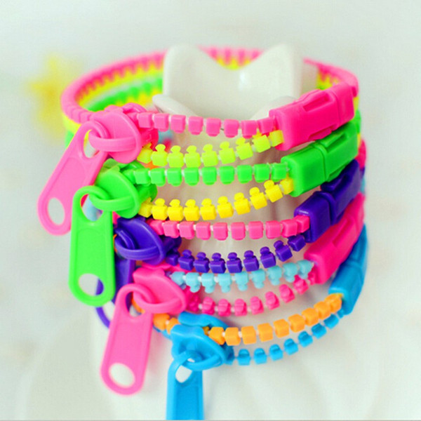 Wholesale- 10pcs/set Zipper Bracelet Fidget Products Toy Kids Children Hand Stress Relief Focus Sensory Toys