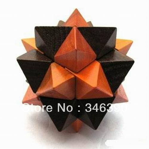 New HOT Adult puzzles pineapple wood 3D Brain Teaser Wooden Puzzle fancy toy