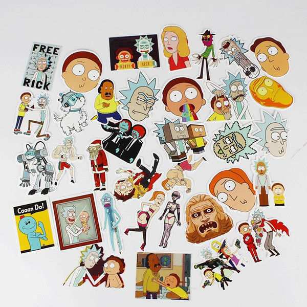 35pcs/set Rick and Morty Funny Stickers stuffed toy