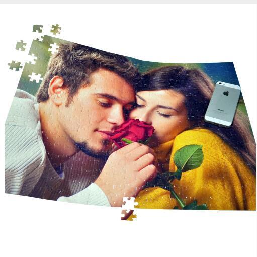 SST* 38X52CM with 408 pieces Customized Photo Puzzle Valentine Boyfriend Lover Gift Personalized Jigsaw DIY Unique Gift Kids Toy