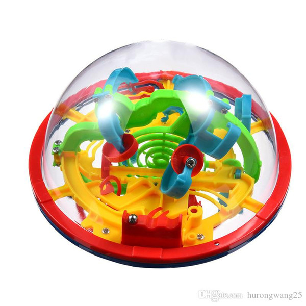 48PC Puzzle Game Toys 3D Magic Maze Ball 100 Levels Large Rolling Ball Intellectual UFO Maze Ball Childhood Educational Toys