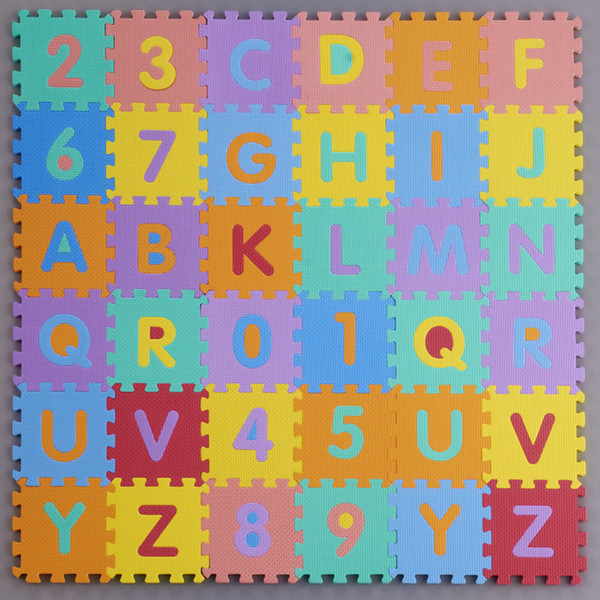 Kids Child S Sizei Foam Alphabet Interlaocking Letters Numbers Playing Educational Soft Mat Floor Puzzle