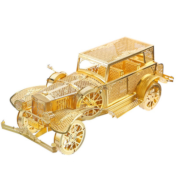 wholesale 3D Metal Puzzle Toy DIY Car Model Assembly Classic Car Props Collection Toys For Children Birthday New Year's gift