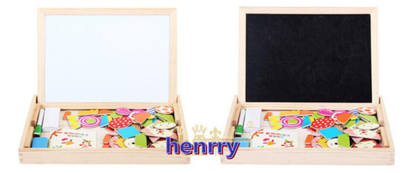 new magnetic fight fight music. Sketchpad dual puzzle, wooden children's early childhood educational toys.