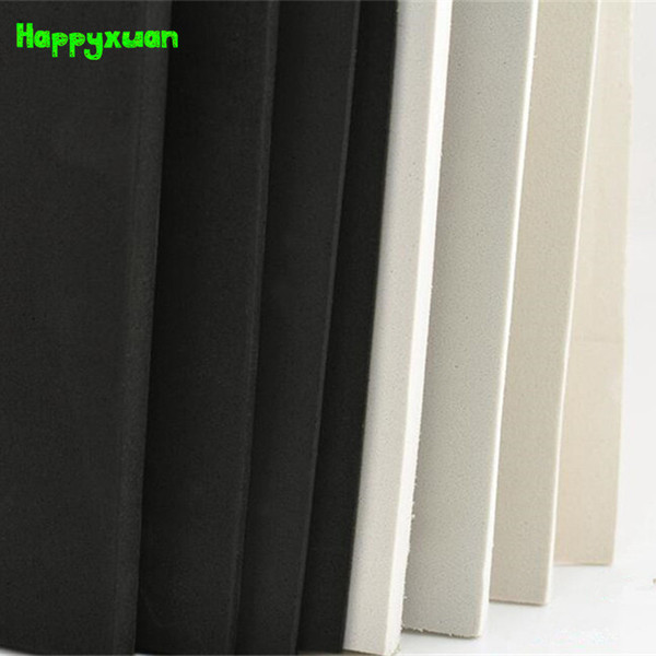 Wholesale- Happyxuan 2 pcs/lot 50*35cm 10mm EVA Foam Sheet Cosplay White Black Sponge DIY Craft Materials