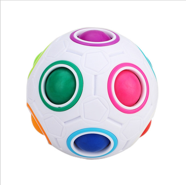 2019 new children's power rainbow ball football maze ball puzzle toy creative shaped square