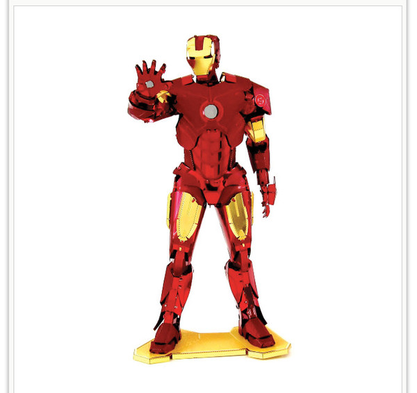 MARVEL IRON MAN,MJOLNIR,CAPTAIN AMERICA'S SHIELD,WAR MACHINE 3D Metal Model NANO Puzzles New Styles Chinses Metal Earth