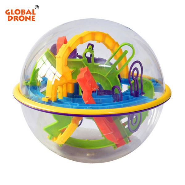 GLOBAL DRONE 3D Magic Maze Ball Plastic Perplexus Magical Intellect Ball Kids Children IQ Educational Classic Toys Maze Bal