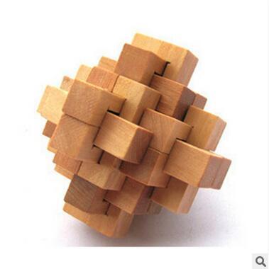 Hot Sale Burr Puzzle 24 Locks Kid's Education Toys Wood 3D Puzzles Intelligence Toys Luban Locks Childrens Birthday Gift