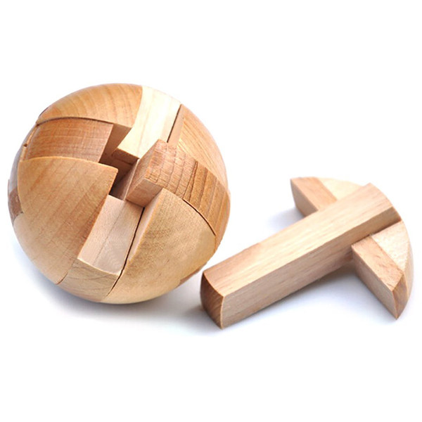 15PCS Wooden Puzzle Magic Ball Brain Teasers Toy Intelligence Game Sphere Puzzles For Adults/Kids AIJILE