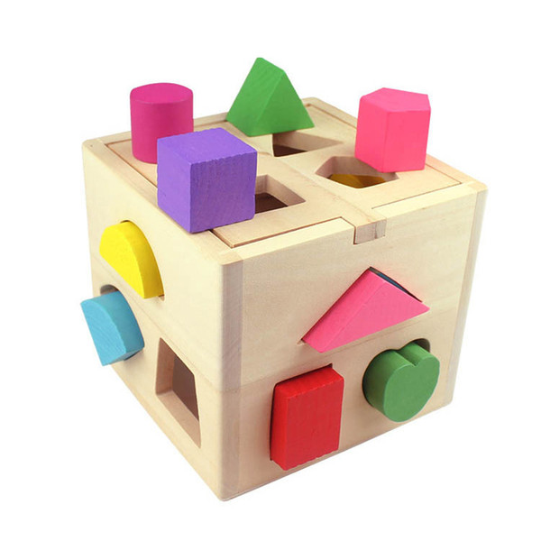 Kids Educational Toys wooden geometry boys box wooden puzzles games Early Learning Birthday Toy for Children brinquedos LF703